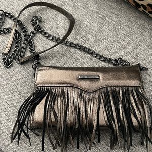rebecca Minkoff bronze metallic wallet bag.   Excellent preowned condition